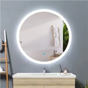 Espejo de baño redondo iluminado